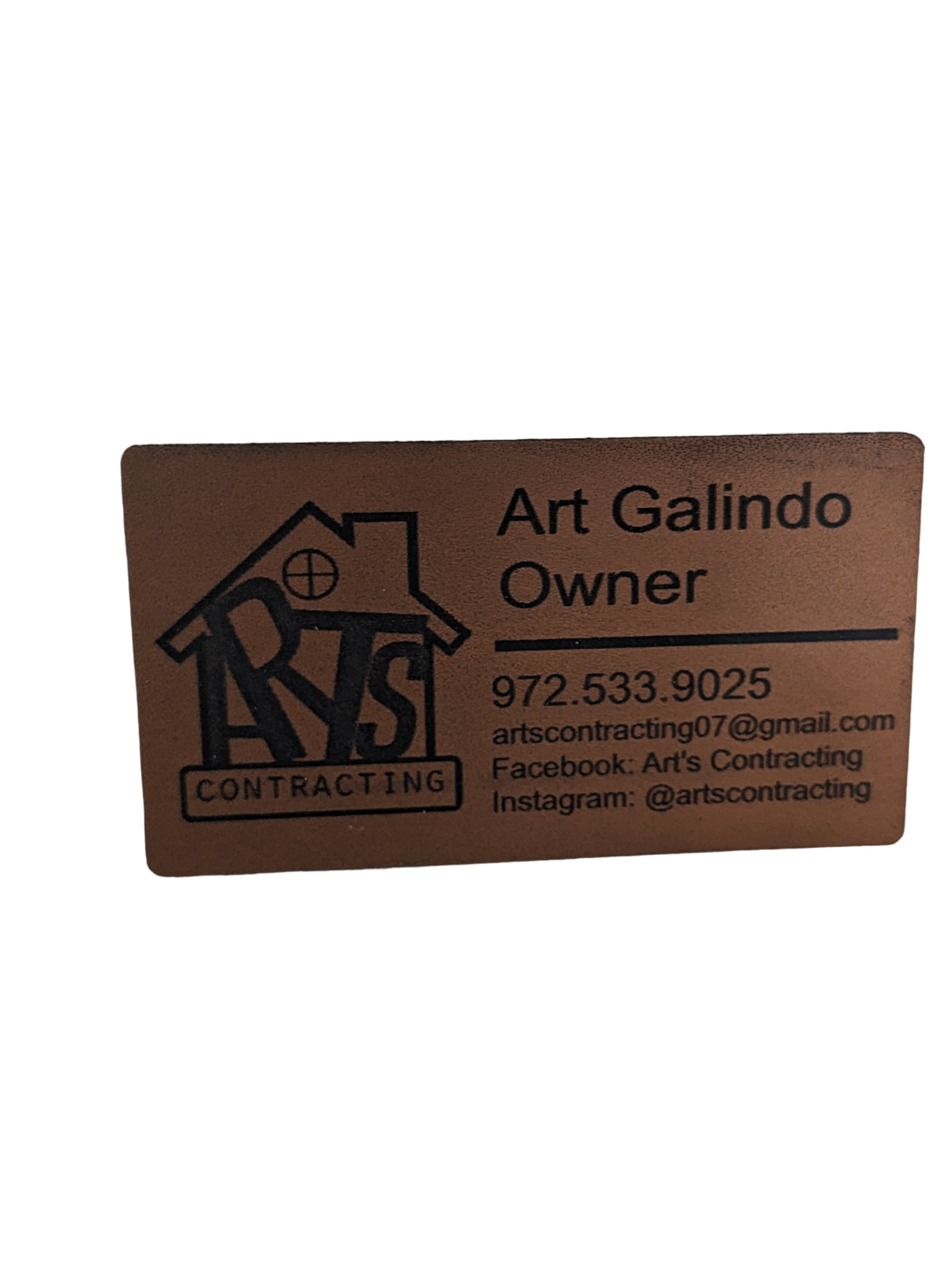 Custom Leatherette Patches, Laser Engraved